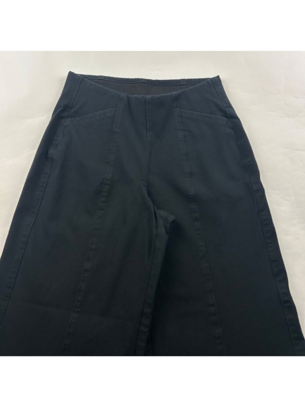 Old Navy Black Stretch Canvas High Rise Wide Leg Pixie Pant S - Picture 2 of 7